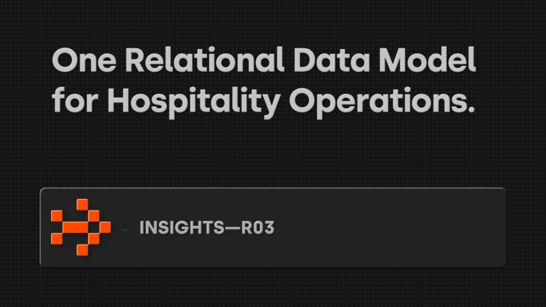 One Relational Data Model for Hospitality Operations - SERVICEDIREKT.SE